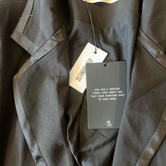 4th & Reckless - BELLA BLAZER in Black Office Siren Boardroom Chic - Picture 4 of 7